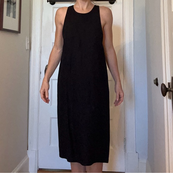 First Rite Black Linen Dress Sz. 8/L - fabulous rare dress - Picture 14 of 17